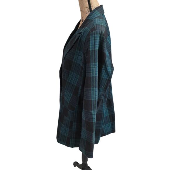 Free‎ Assembly Women's Slim Double Breasted Plaid Blazer Jacket Plus Size XXL - Picture 6 of 12